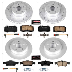 Power Stop CRK6229 Z23 Evolution Sport Front And Rear Brake Kit for 2003-2006 Mercedes-Benz CL500 product image