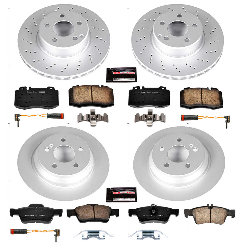 Power Stop CRK6229 Z23 Evolution Sport Front And Rear Brake Kit for 2003-2006 Mercedes-Benz CL500 product image