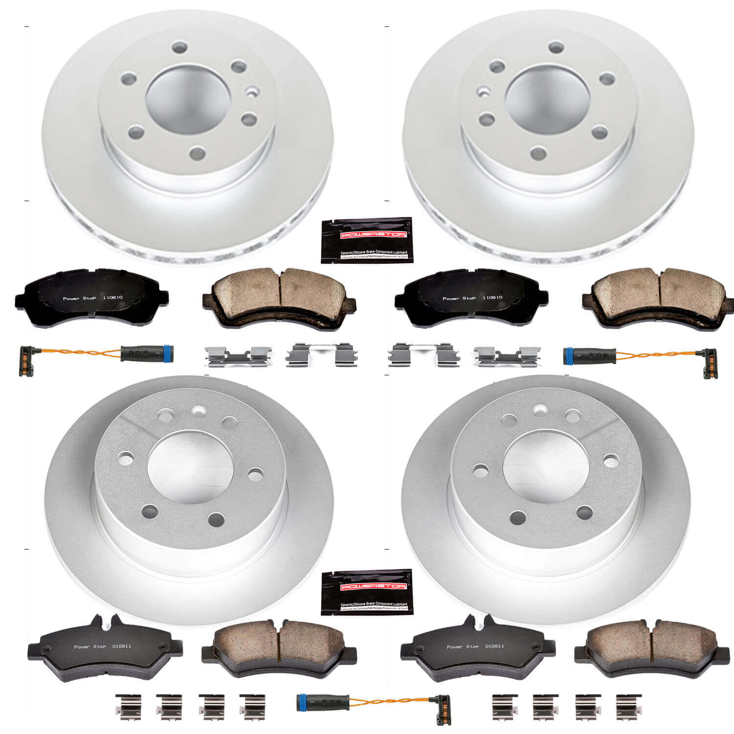 Power Stop CRK6233 Z23 Evolution Sport Front And Rear Brake Kit for 2007-2009 Dodge Sprinter 3500 product image