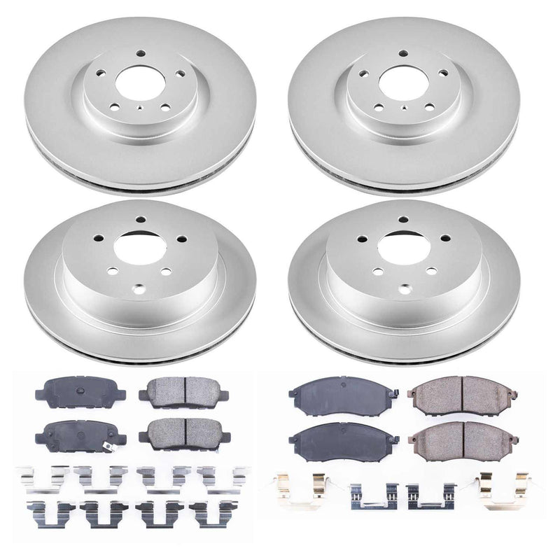 Power Stop CRK6237 Z17 Evolution Front And Rear Brake Kit for 2012-2013 Infiniti M35H product image