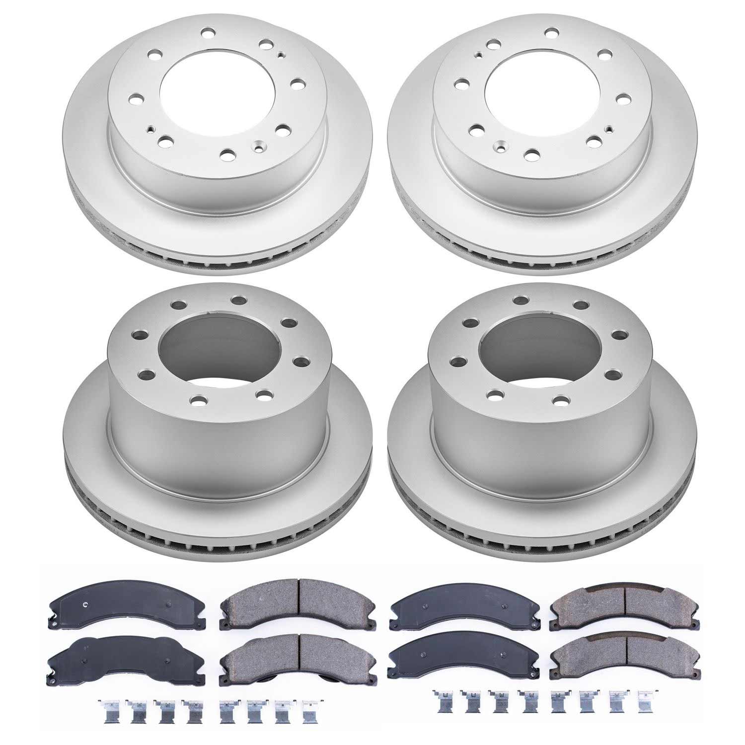 Power Stop CRK6260 Z17 Evolution Front And Rear Brake Kit for 2012-2019 Chevrolet Silverado 3500 HD product image