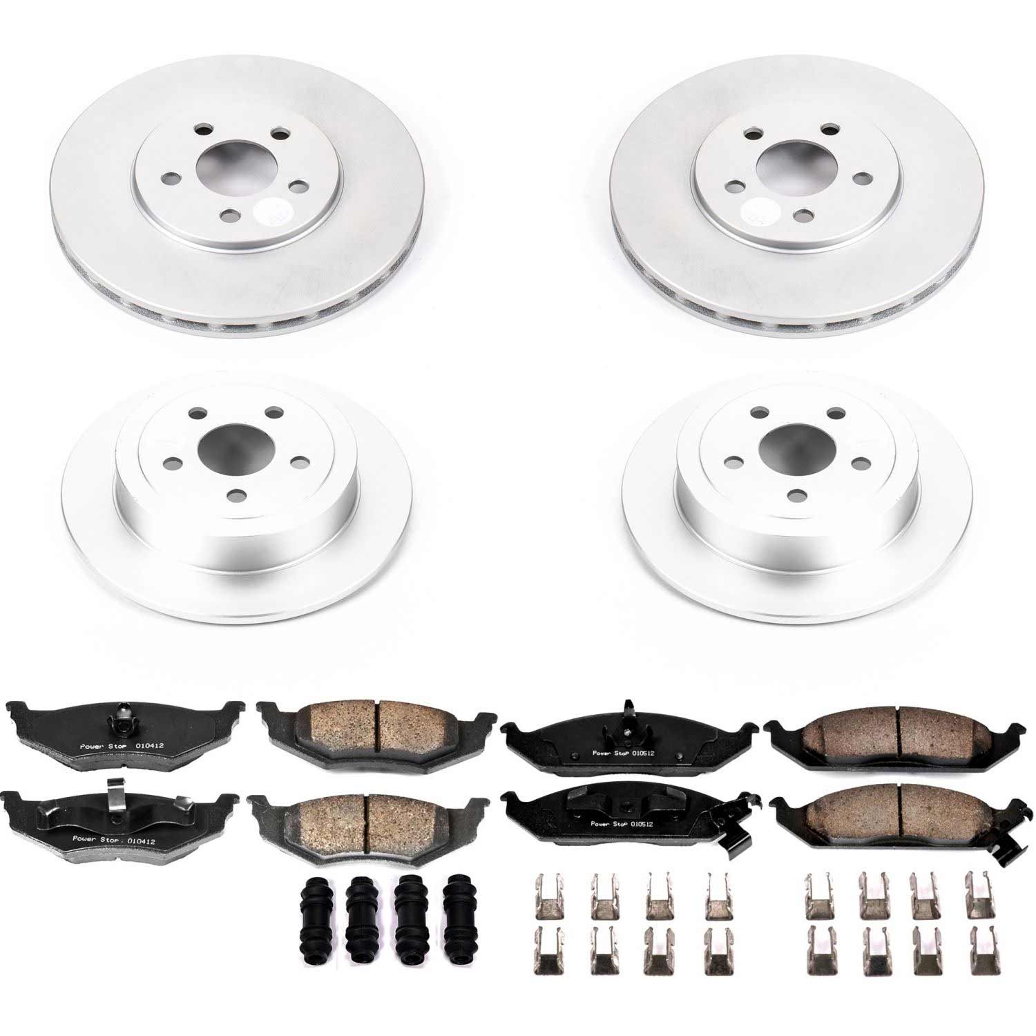 Power Stop CRK6265 Z17 Evolution Front And Rear Brake Kit for 1995-2000 Chrysler Cirrus Rear Disc product image