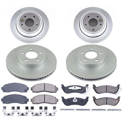 Power Stop CRK6273 Z17 Evolution Front And Rear Pad And Rotor Kit for 2010-2011 Ford Ranger 4 Wheel Drive product image