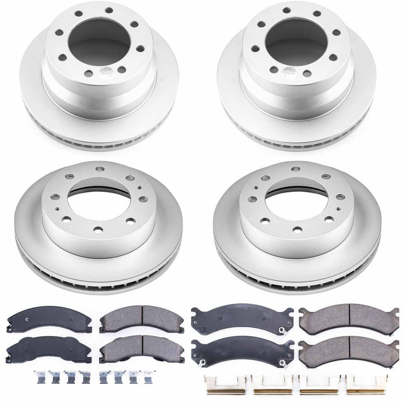 Power Stop CRK6274 Z17 Evolution Front And Rear Pad And Rotor Kit for 2009-2020 Chevrolet Express 3500 product image