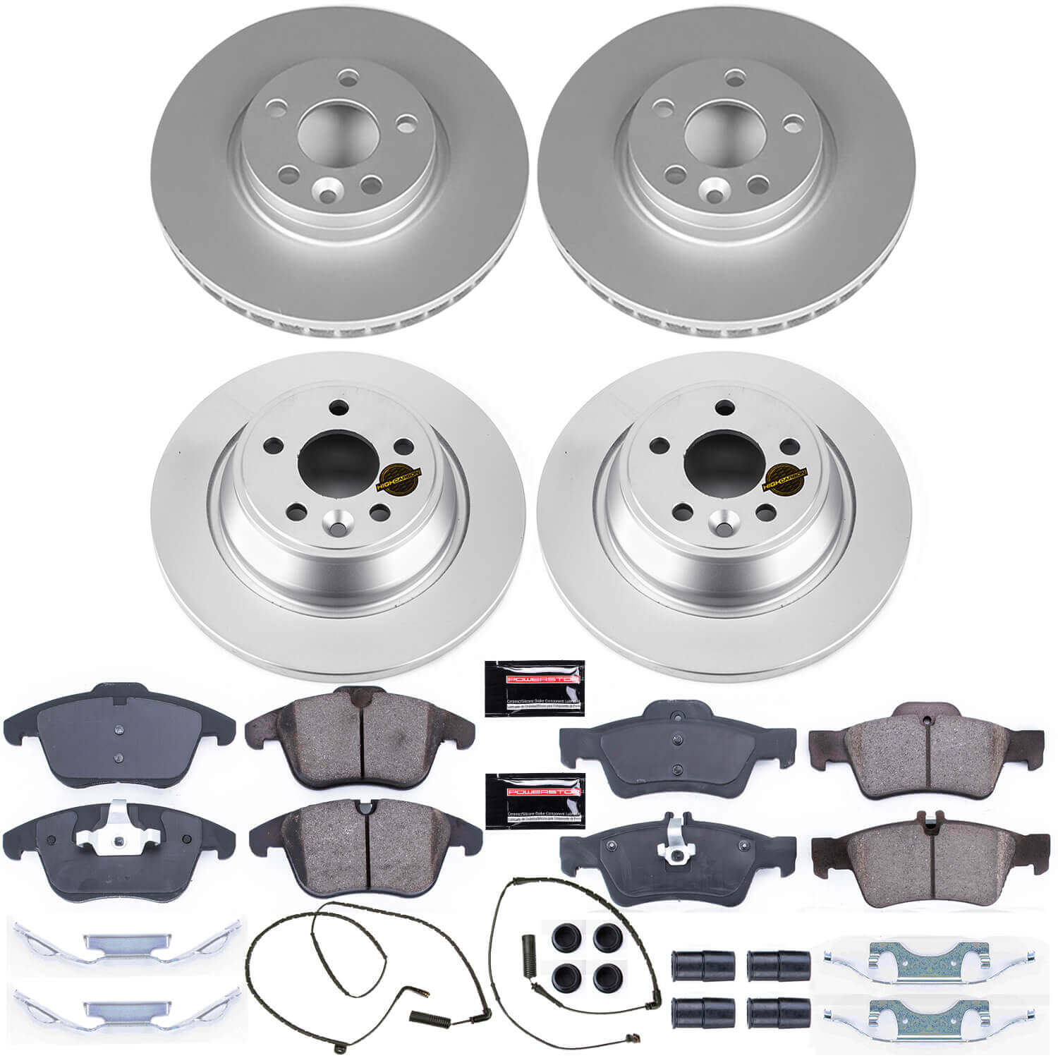 Power Stop CRK6276 Z23 Evolution Sport Front And Rear Brake Kit for 2012-2015 Land Rover Range Rover Evoque product image