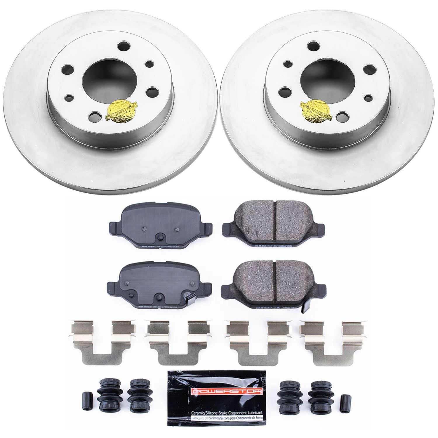 Power Stop CRK6292 Z23 Evolution Sport Rear Brake Kit for 2012-2019 Fiat 500 product image