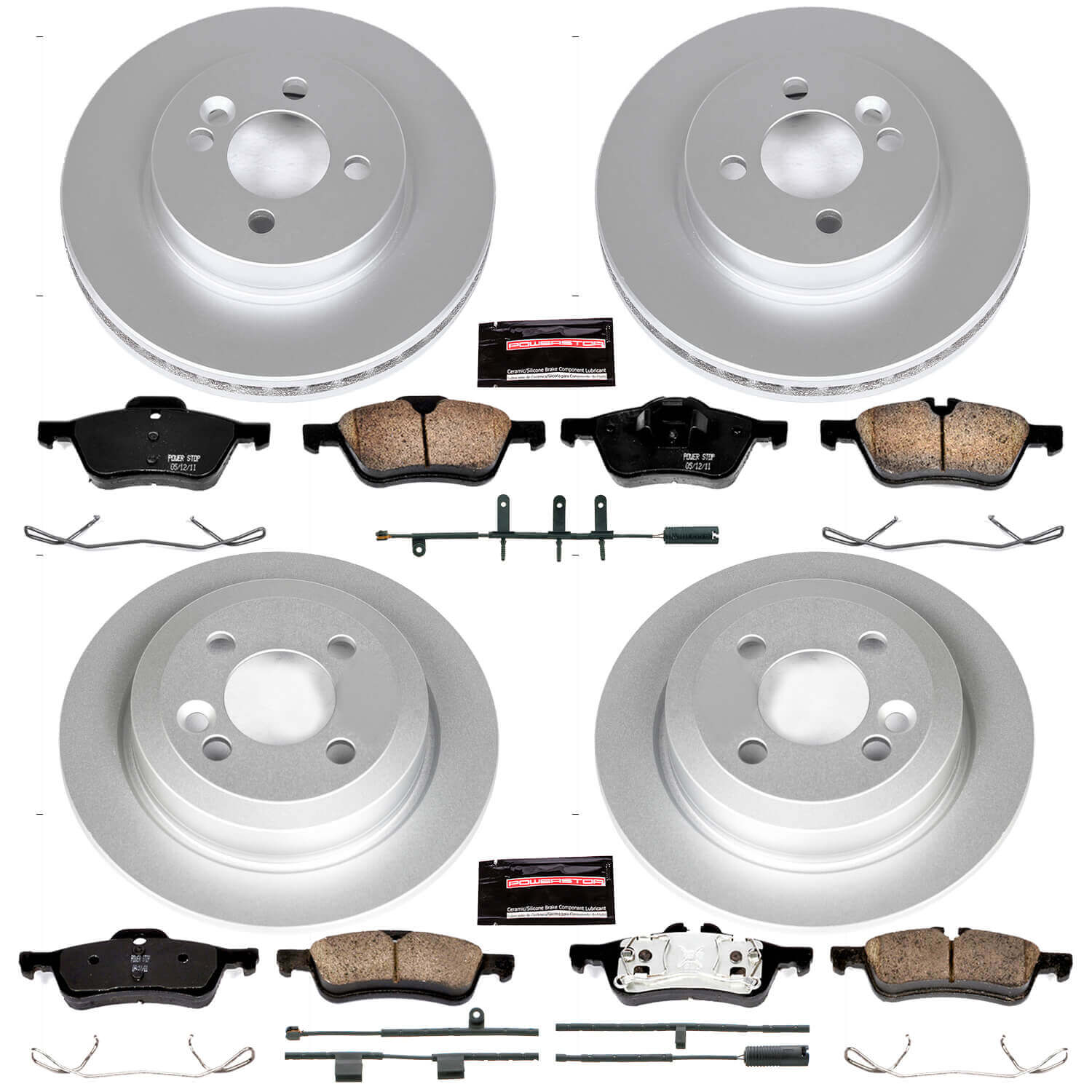 Power Stop CRK6296 Z23 Evolution Sport Front And Rear Brake Kit for 2007-2008 MINI Cooper Convertible product image