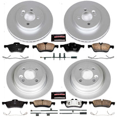 Power Stop CRK6296 Z23 Evolution Sport Front And Rear Brake Kit for 2007-2008 MINI Cooper Convertible product image