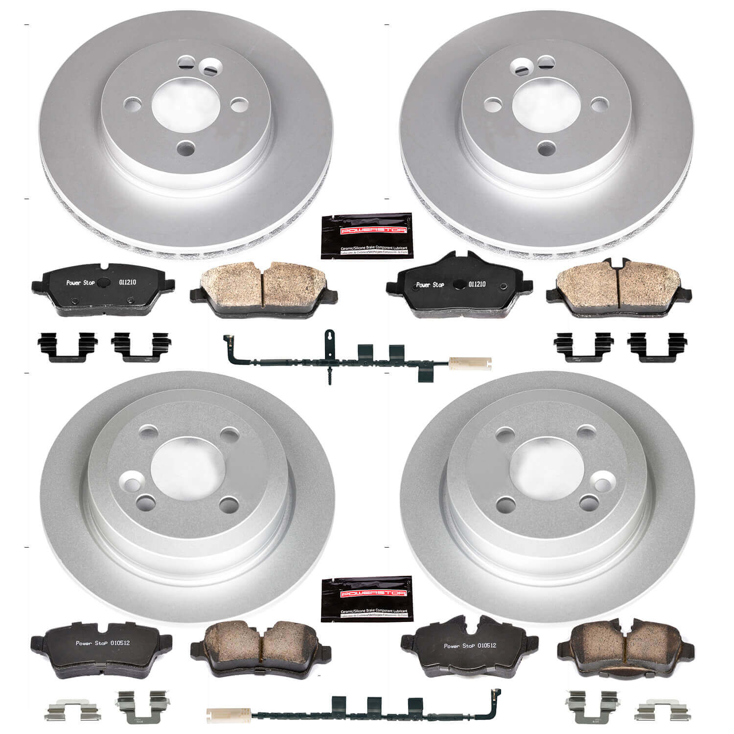 Power Stop CRK6298 Z23 Evolution Sport Front And Rear Brake Kit for 2007 MINI Cooper Hatchback product image