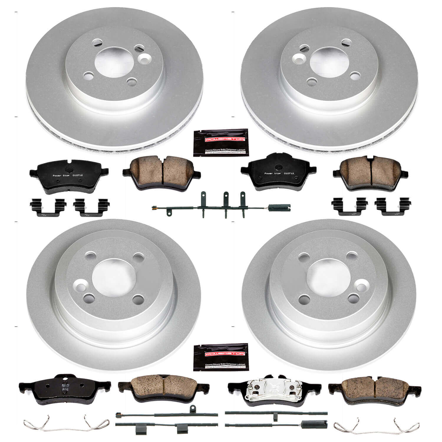 Power Stop CRK6299 Z23 Evolution Sport Front And Rear Brake Kit for 2007-2008 MINI Cooper Convertible product image