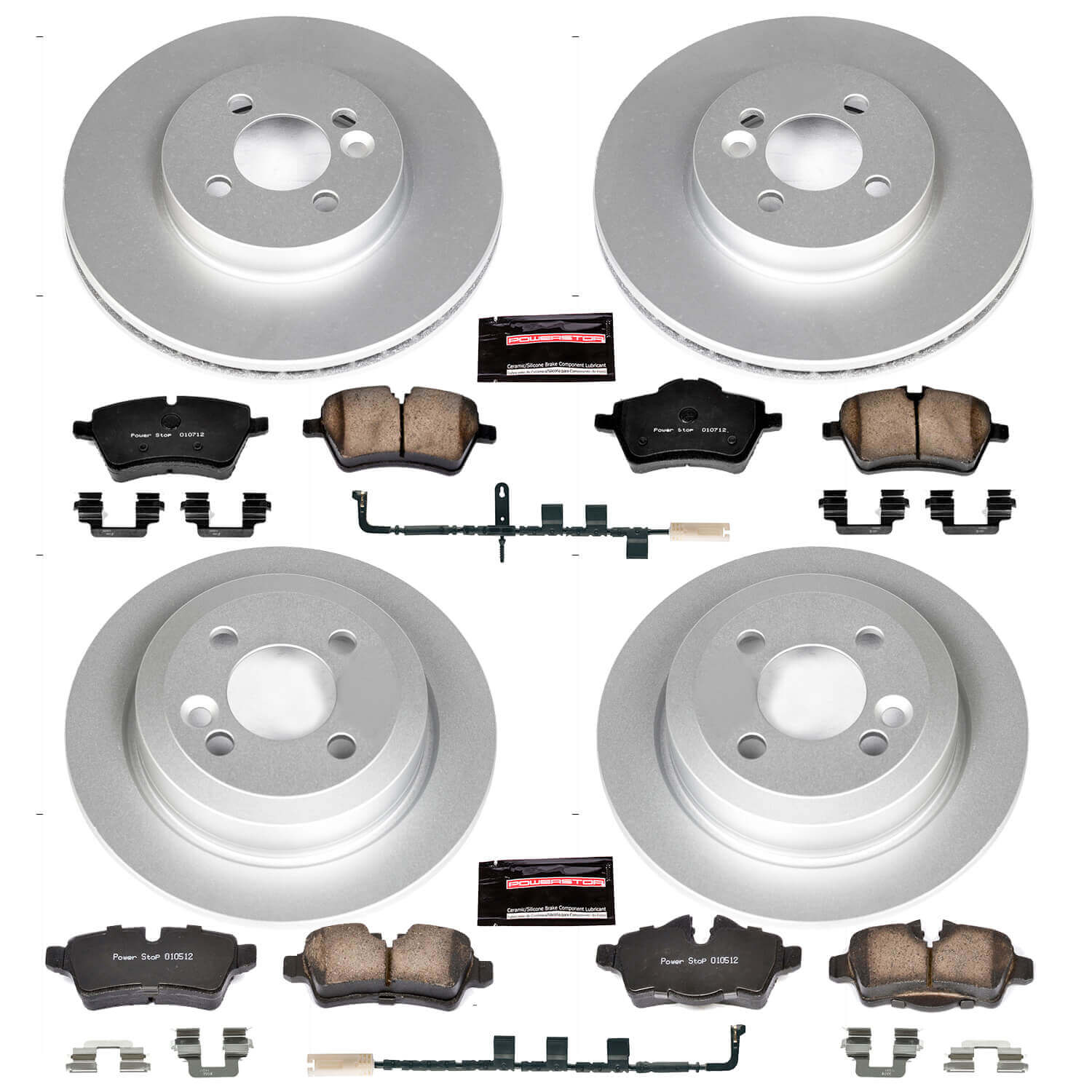 Power Stop CRK6301 Z23 Evolution Sport Front And Rear Brake Kit for 2007 MINI Cooper Hatchback product image