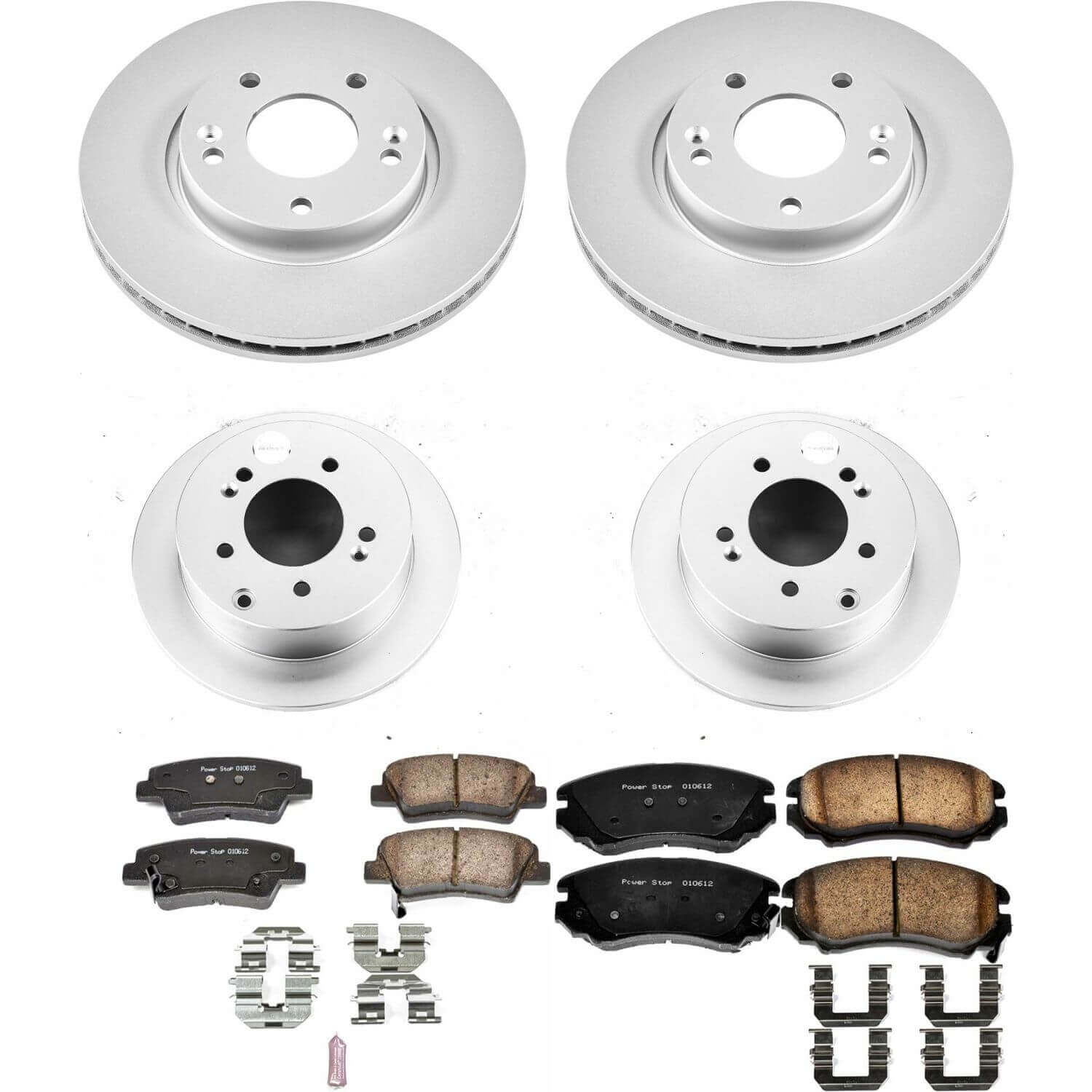 Power Stop CRK6303 Z17 Evolution Front And Rear Brake Kit for 2012-2013 Kia Soul product image