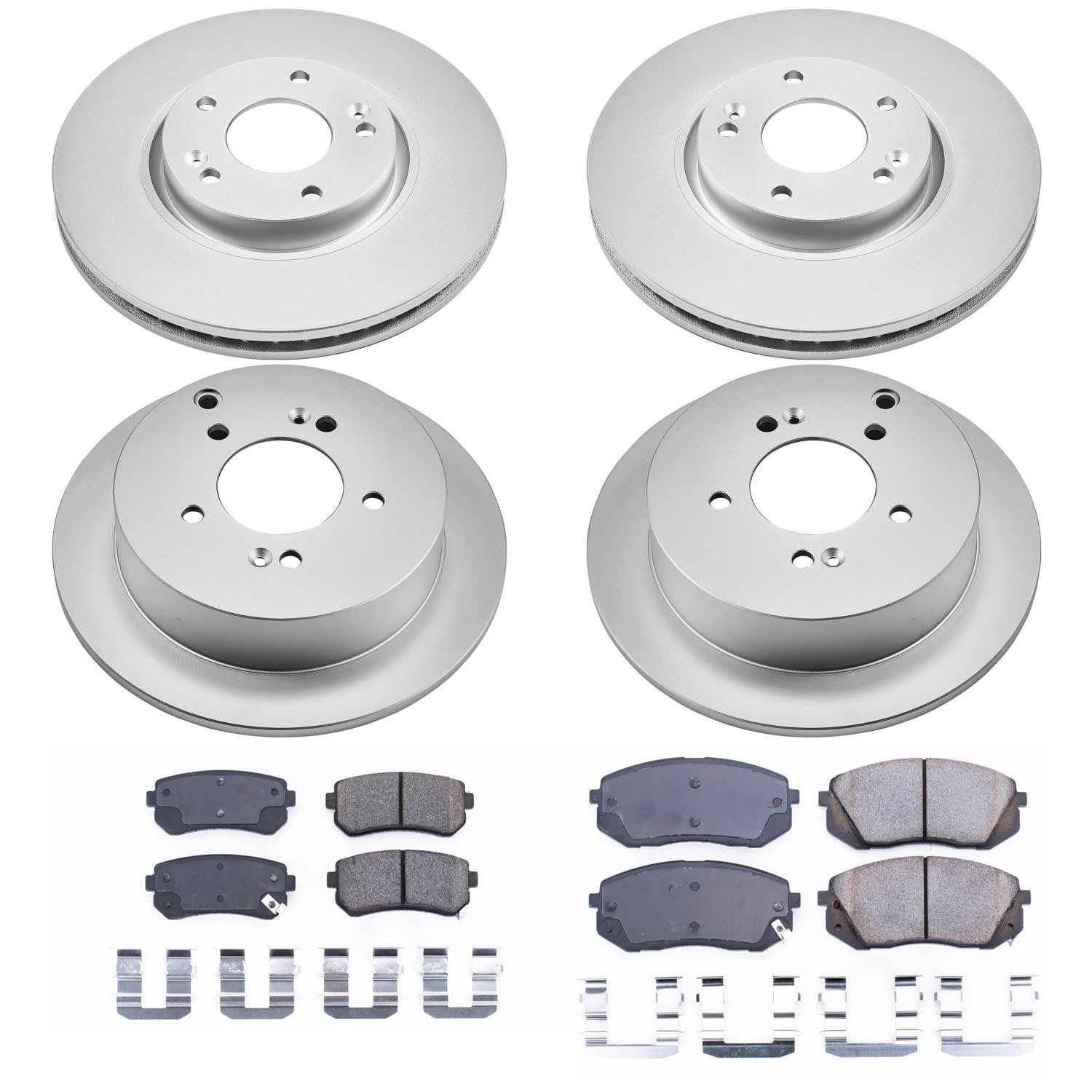 Power Stop CRK6307 Z17 Evolution Front And Rear Brake Kit for 2010-2015 Hyundai Tucson All Wheel Drive product image