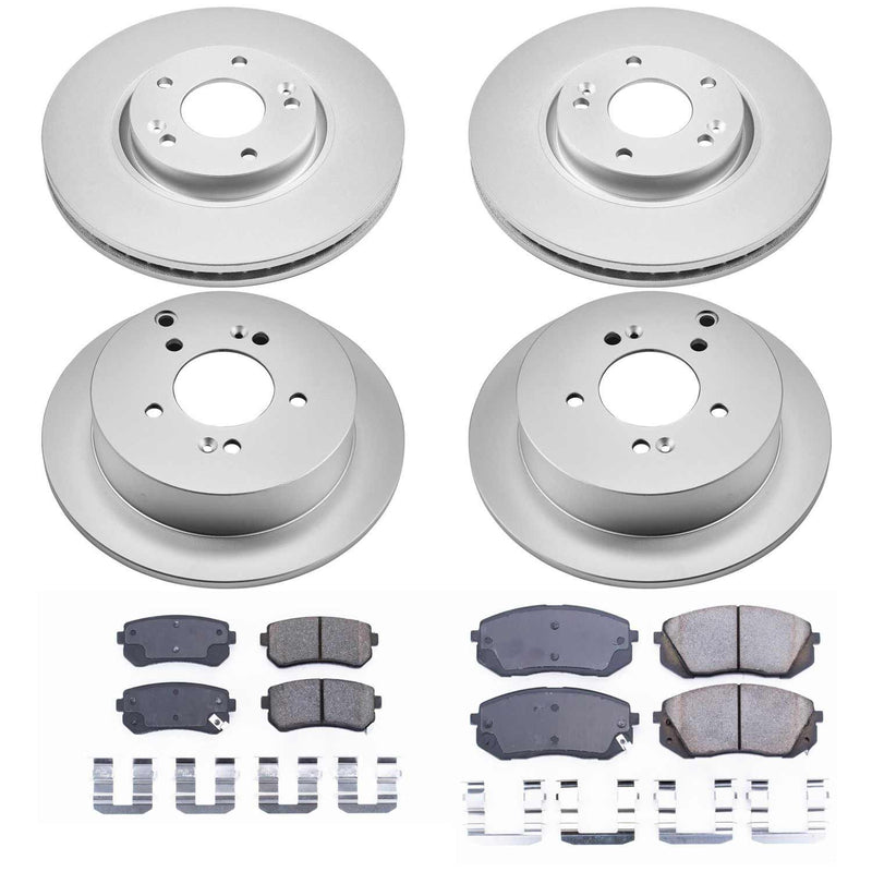 Power Stop CRK6307 Z17 Evolution Front And Rear Brake Kit for 2010-2015 Hyundai Tucson All Wheel Drive product image