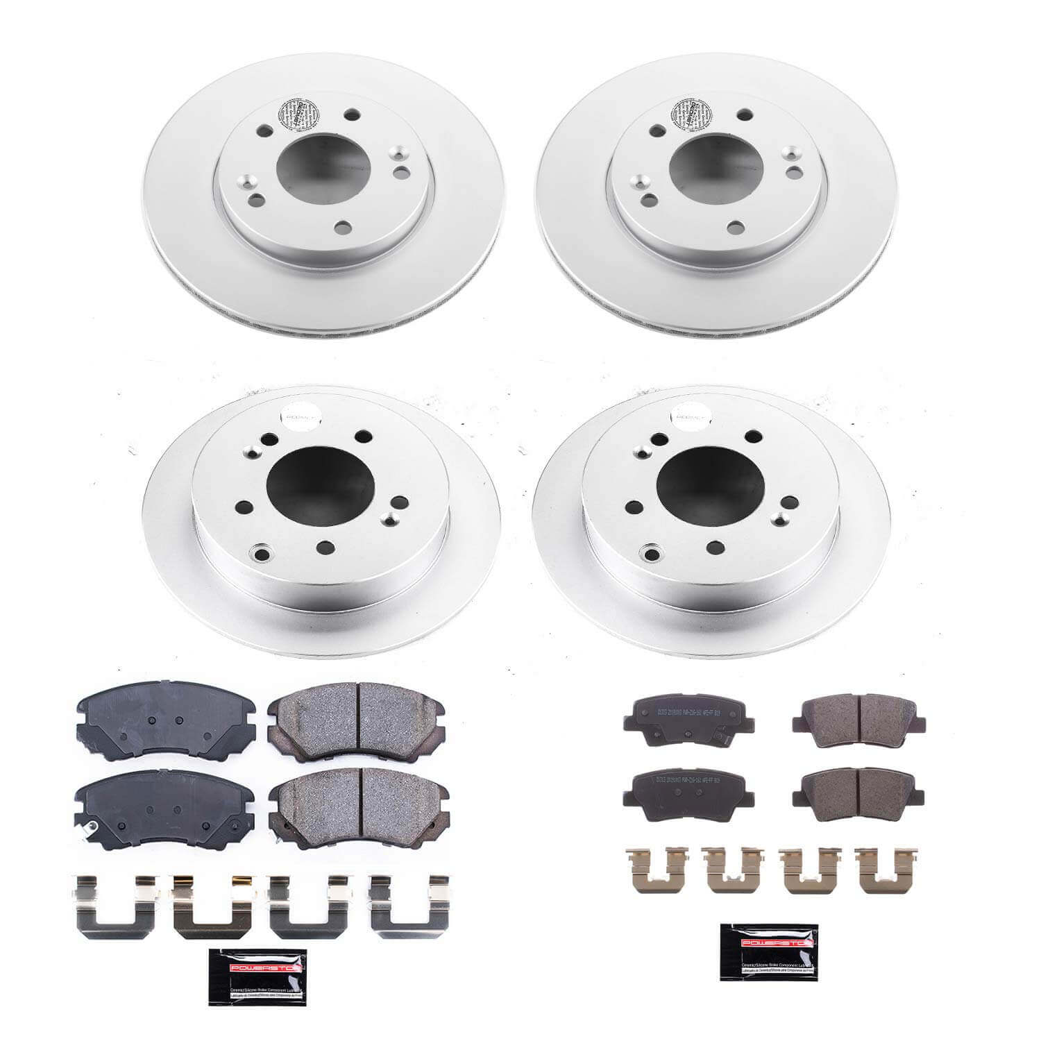 Power Stop CRK6310 Z17 Evolution Front And Rear Brake Kit for 2010-2011 Kia Soul product image