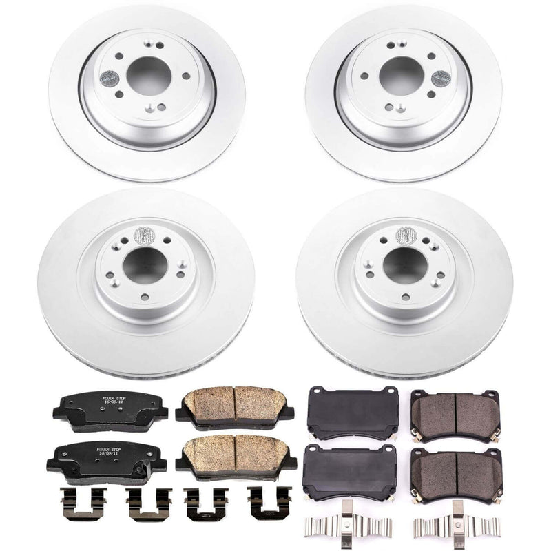 Power Stop CRK6312 Z17 Evolution Front And Rear Brake Kit for 2011 Hyundai Equus product image