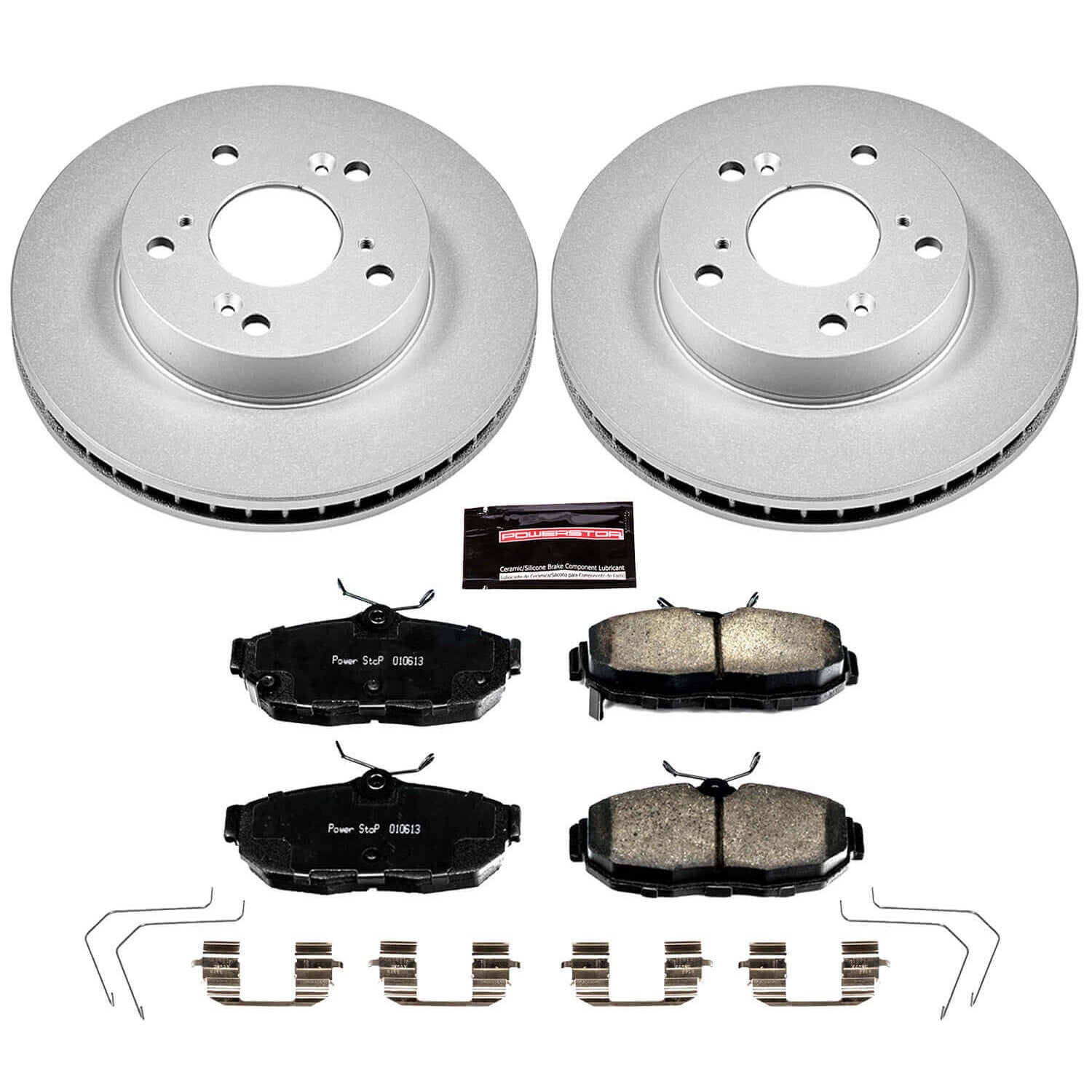 Power Stop CRK6319 Z17 Evolution Front Brake Kit for 2012 Honda Civic DX, EX, EX-L, Hf, LX product image