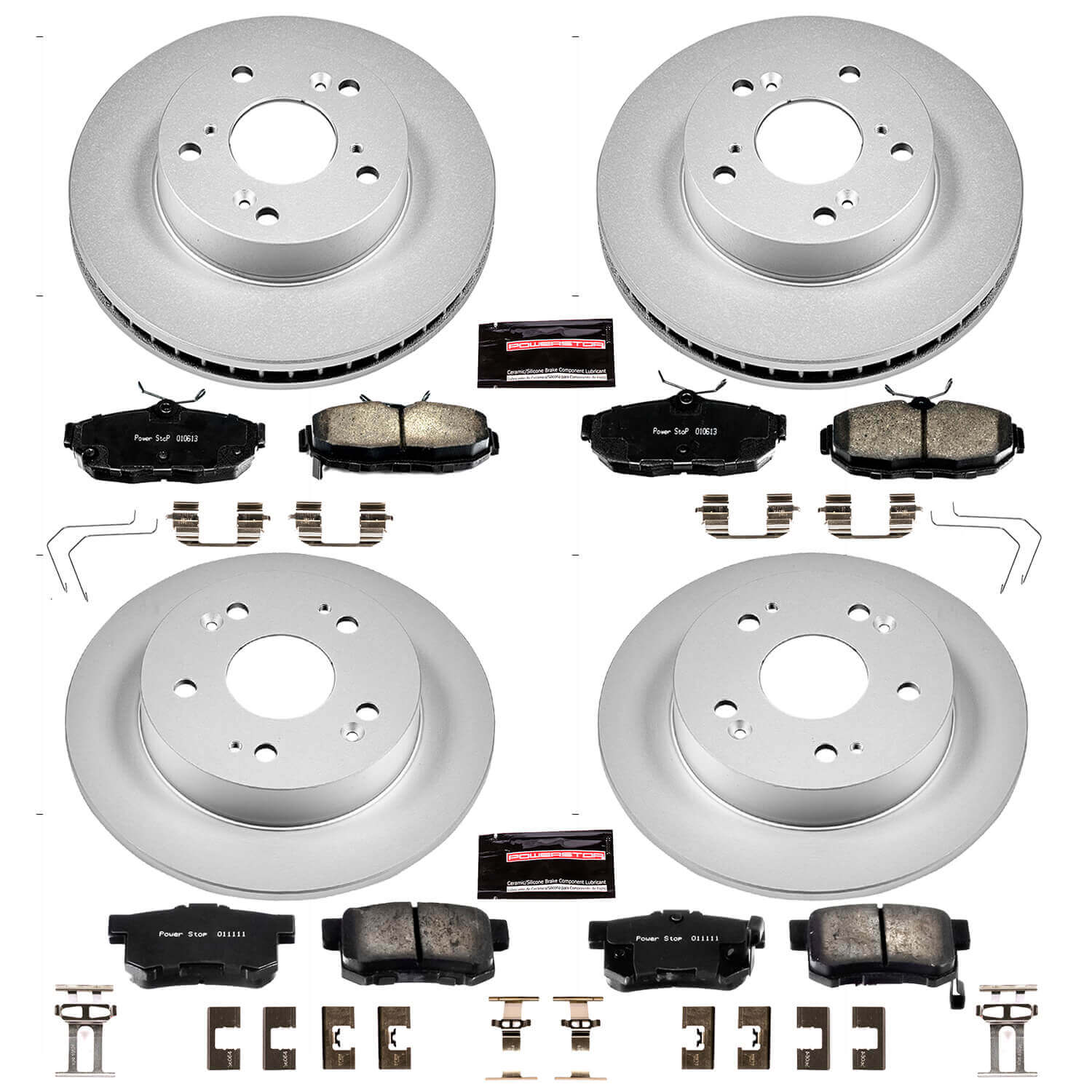 Power Stop CRK6320 Z17 Evolution Front And Rear Brake Kit for 2012 Honda Civic EX, EX-L product image
