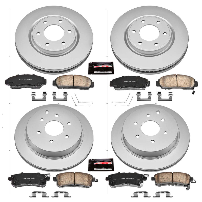 Power Stop CRK6322 Z17 Evolution Front And Rear Brake Kit for 2011-2013 Infiniti QX56 product image