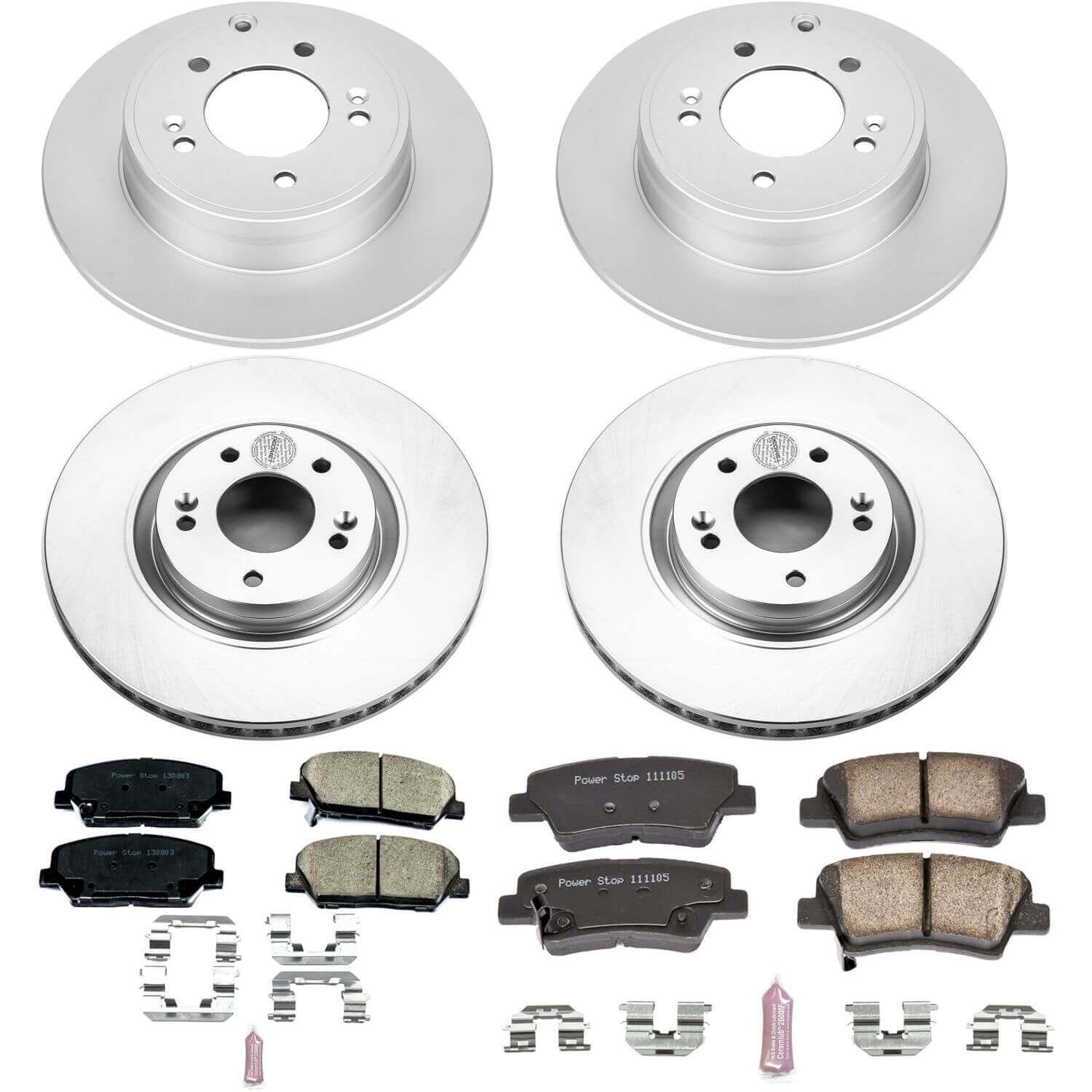 Power Stop CRK6325 Z17 Evolution Front And Rear Brake Kit for 2011-2012 Kia Optima EX, Sx product image