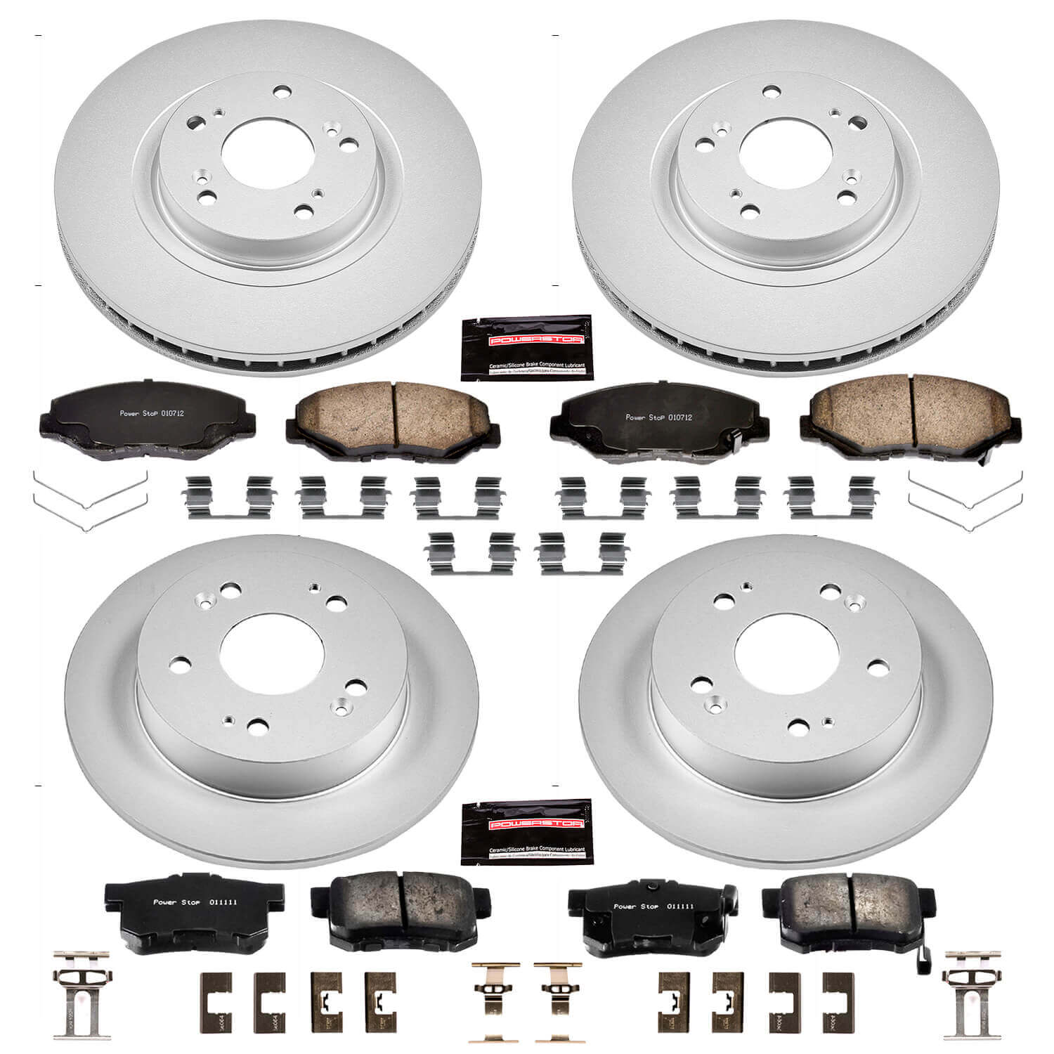 Power Stop CRK6327 Z17 Evolution Front And Rear Brake Kit for 2013-2015 Acura ILX product image