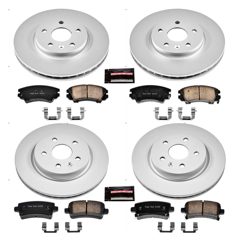Power Stop CRK6330 Z17 Evolution Front And Rear Brake Kit for 2010-2011 Saab 9-5. product image