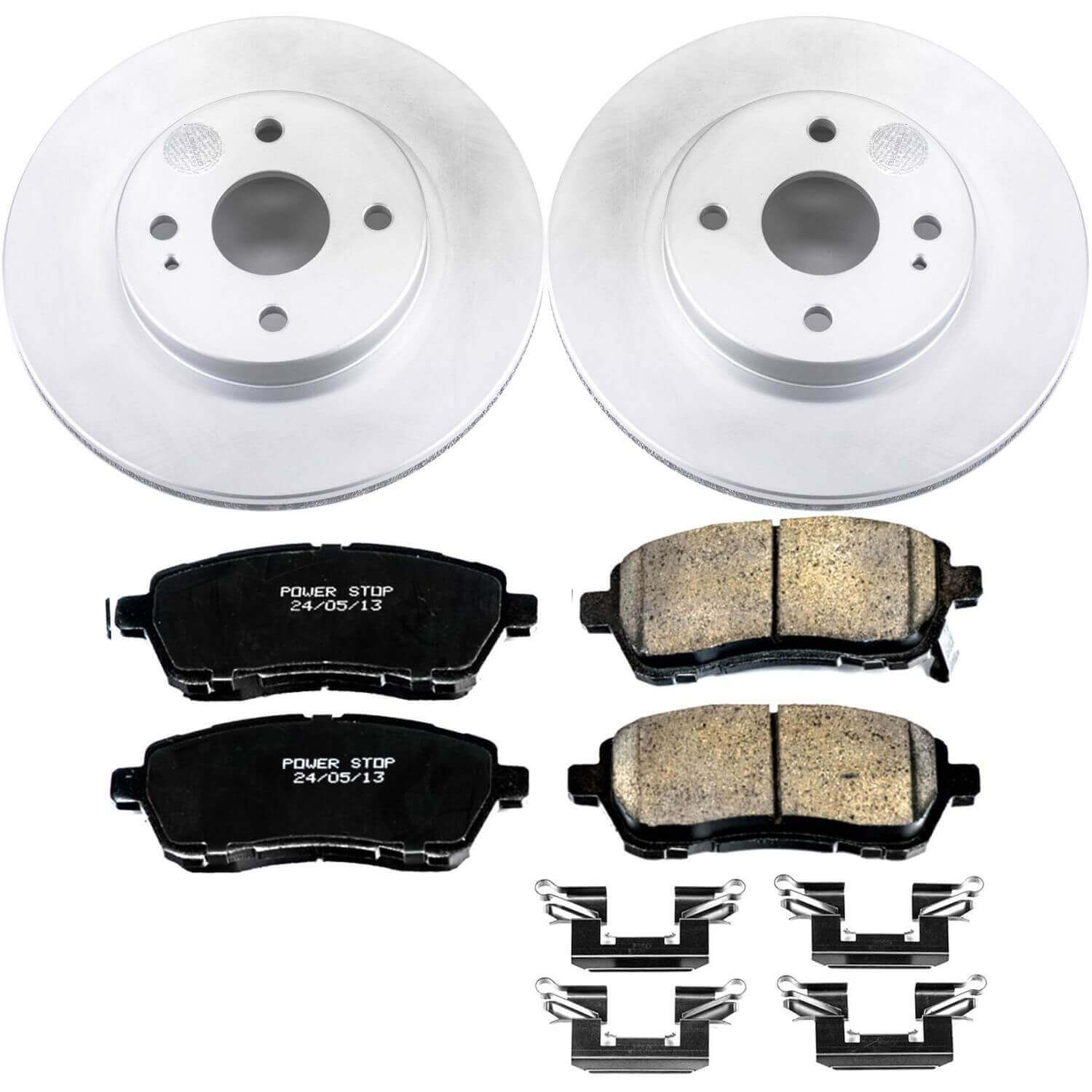 Power Stop CRK6344 Z17 Evolution Front Brake Kit for 2011-2014 Mazda 2 product image