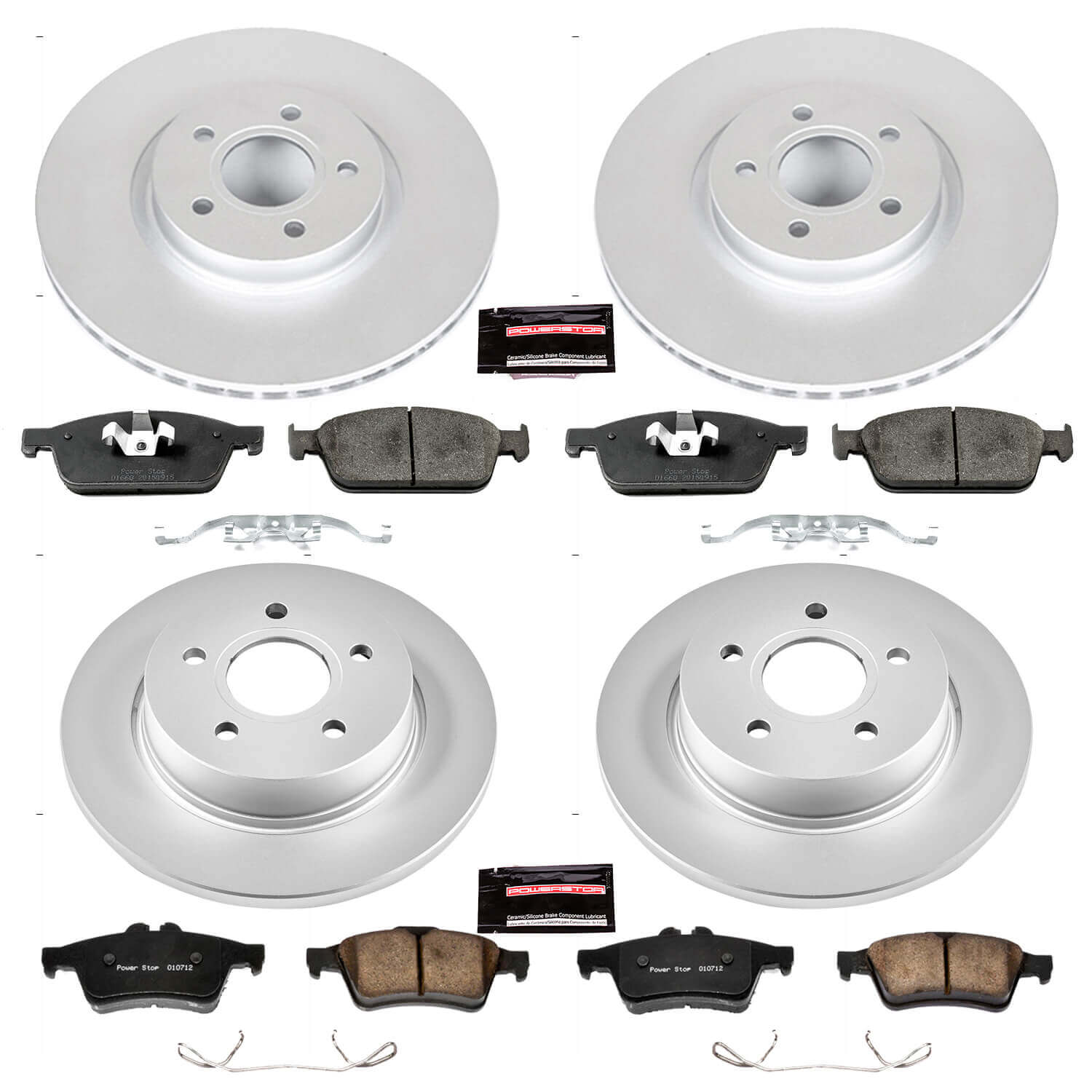 Power Stop CRK6350 Z23 Evolution Sport Front And Rear Brake Kit for 2013-2014 Ford Focus ST product image
