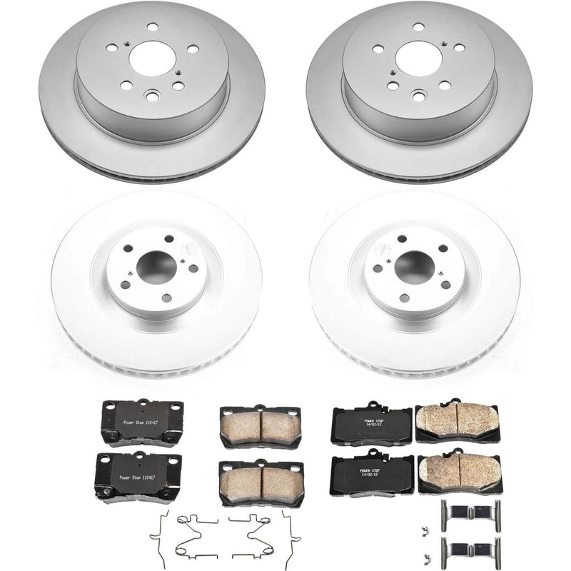 Power Stop CRK6354 Z17 Evolution Front And Rear Brake Kit for 2011 Lexus GS350 product image