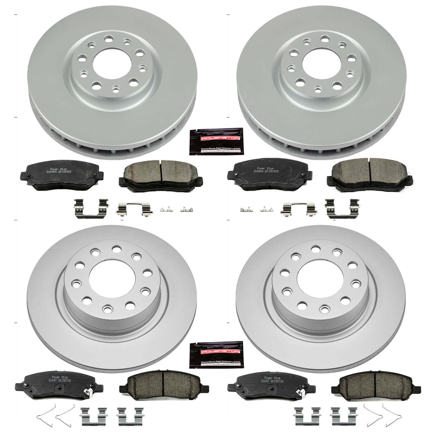 Power Stop CRK6373 Z17 Evolution Front And Rear Brake Kit for 2013-2016 Dodge Dart product image