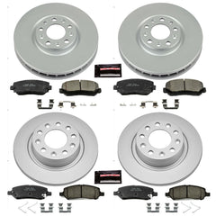 Power Stop CRK6373 Z17 Evolution Front And Rear Brake Kit for 2013-2016 Dodge Dart product image
