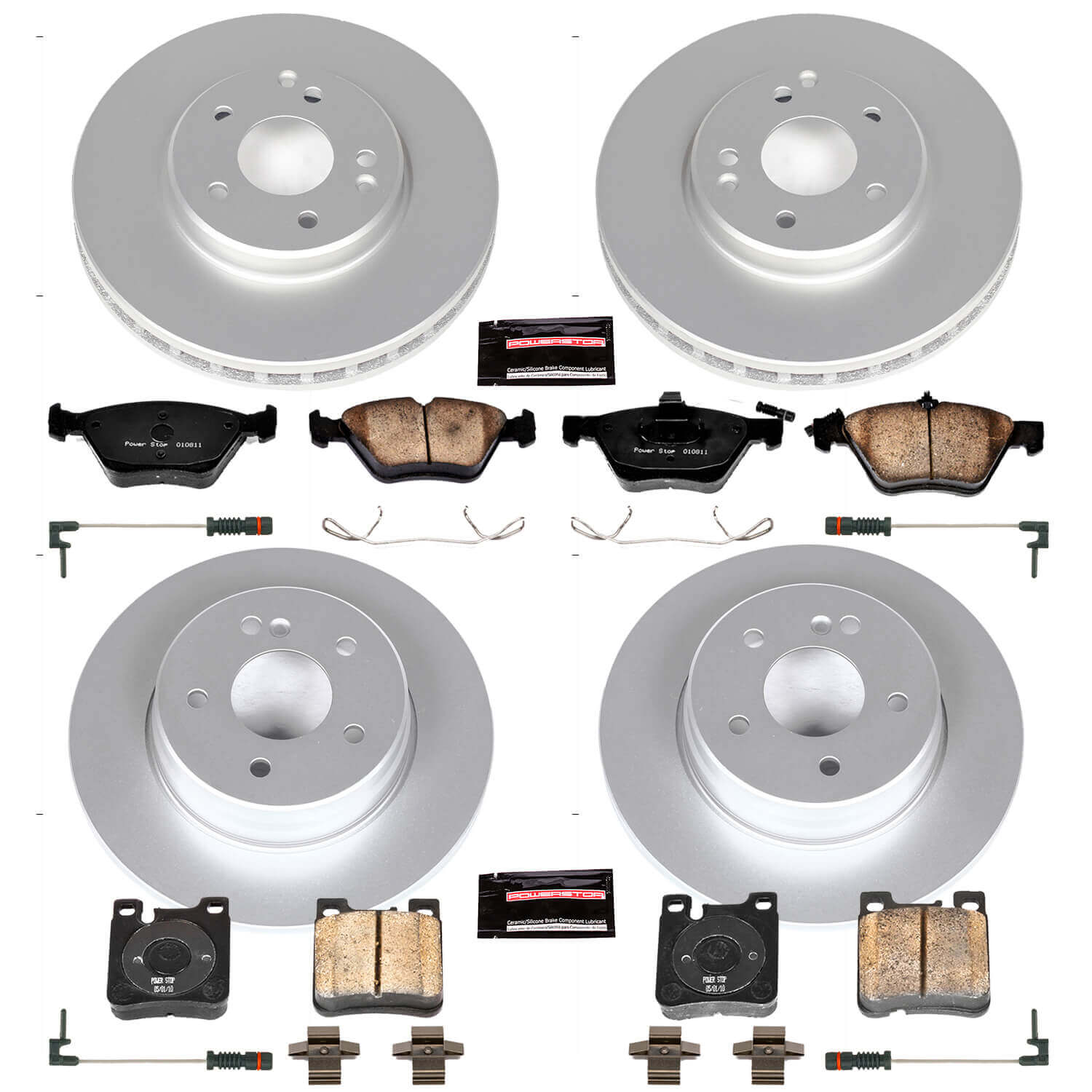 Power Stop CRK6379 Z23 Evolution Sport Front And Rear Brake Kit for 1998-2003 Mercedes-Benz E320 Station Wagon product image