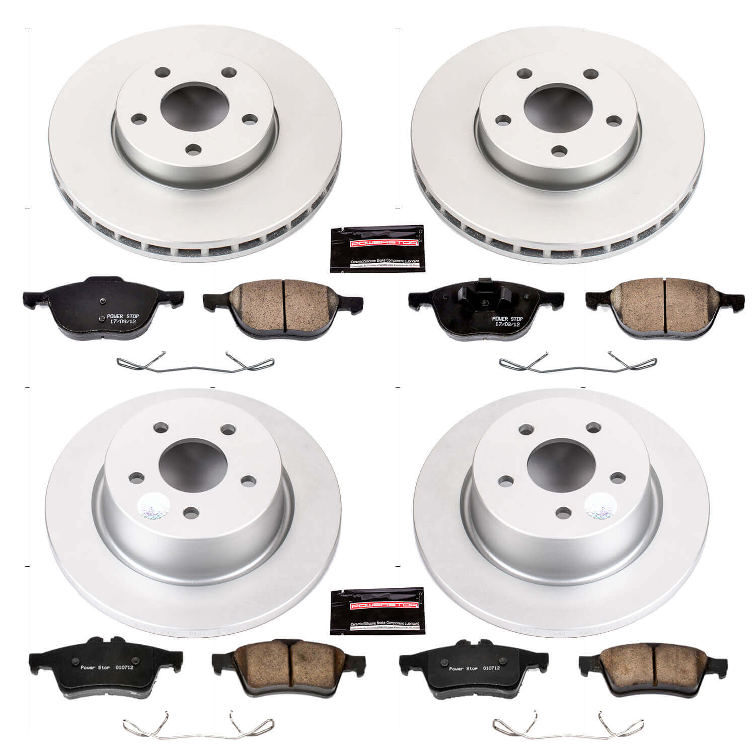 Power Stop CRK6397 Z17 Evolution Front And Rear Brake Kit for 2013-2016 Ford C-Max Hybrid SE, Hybrid SEL product image