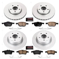 Power Stop CRK6397 Z17 Evolution Front And Rear Brake Kit for 2013-2016 Ford C-Max Hybrid SE, Hybrid SEL product image