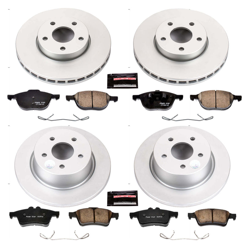 Power Stop CRK6397 Z17 Evolution Front And Rear Brake Kit for 2013-2016 Ford C-Max Hybrid SE, Hybrid SEL product image