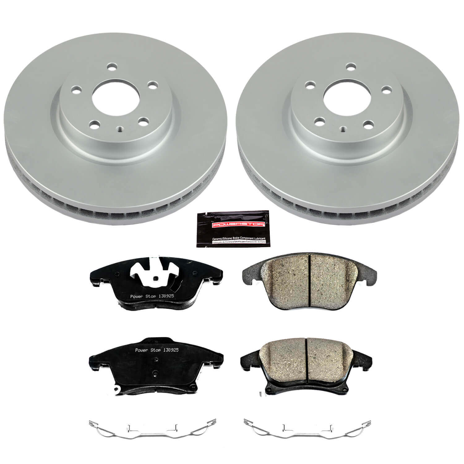 Power Stop CRK6399 Z17 Evolution Front Brake Kit for 2013 Ford Fusion S, SE, SE Hybrid, Titanium, Titanium Hybrid product image