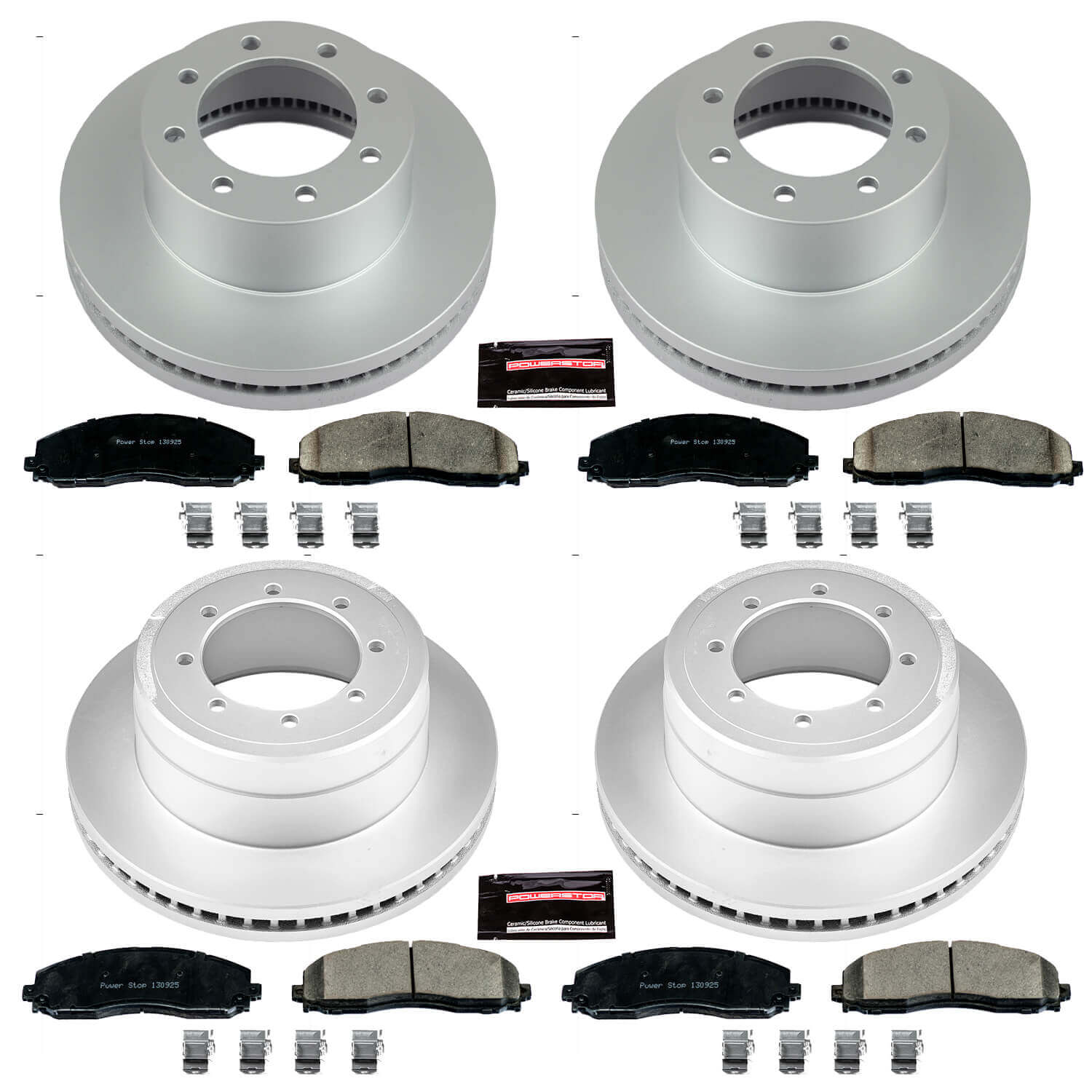 Power Stop CRK6404 Z17 Evolution Front And Rear Brake Kit for 2013-2022 Ford F-350 Super Duty 4 Wheel Drive product image