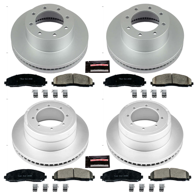 Power Stop CRK6404 Z17 Evolution Front And Rear Brake Kit for 2013-2022 Ford F-350 Super Duty 4 Wheel Drive product image