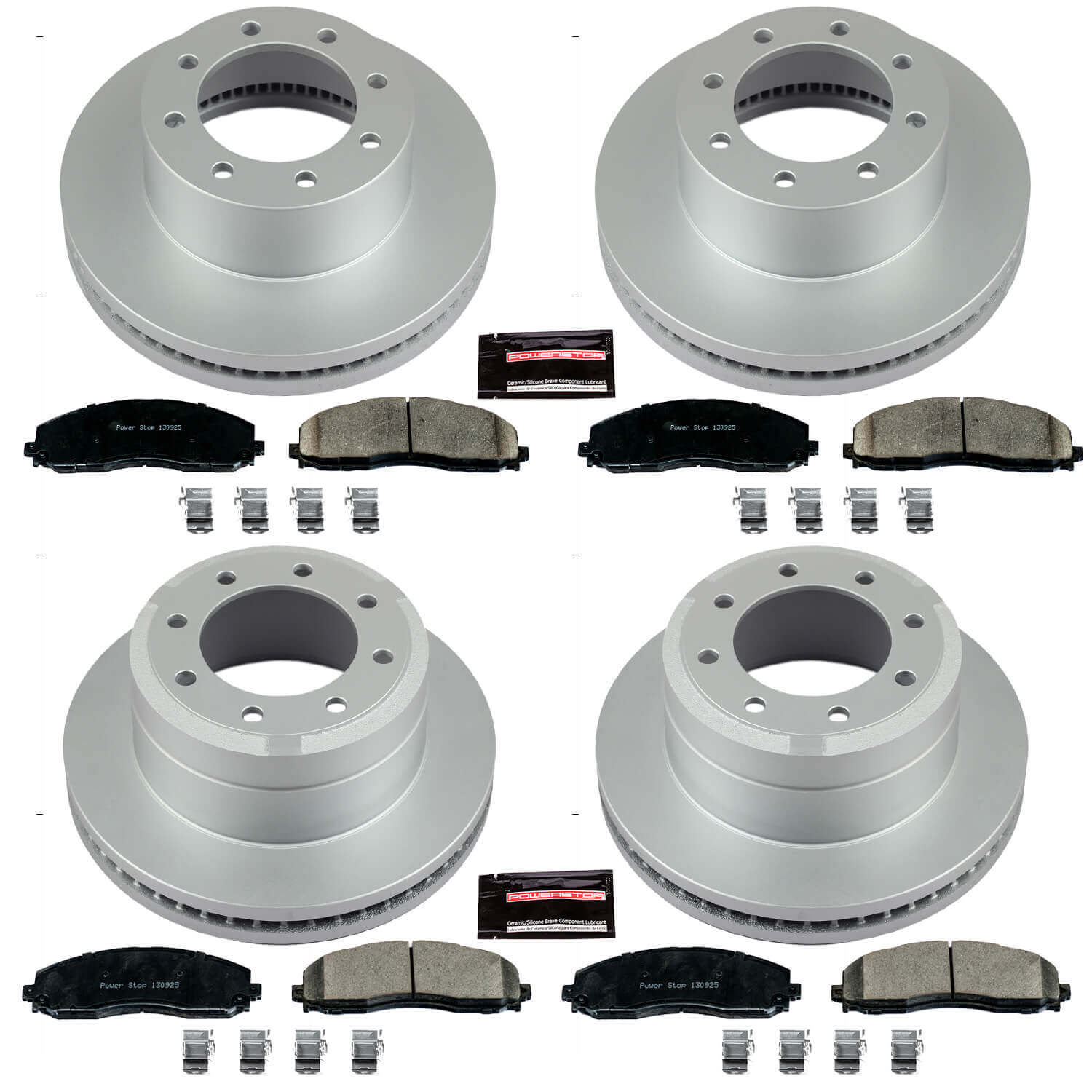 Power Stop CRK6405 Z17 Evolution Front And Rear Brake Kit for 2012-2022 Ford F-250 Super Duty 4 Wheel Drive product image