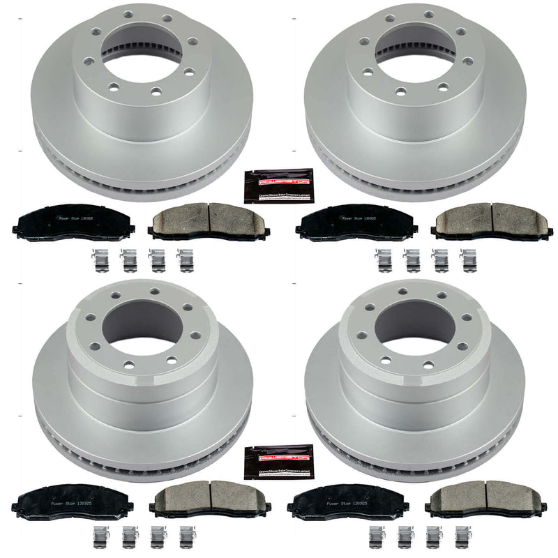 Power Stop CRK6405 Z17 Evolution Front And Rear Brake Kit for 2012-2022 Ford F-250 Super Duty 4 Wheel Drive product image