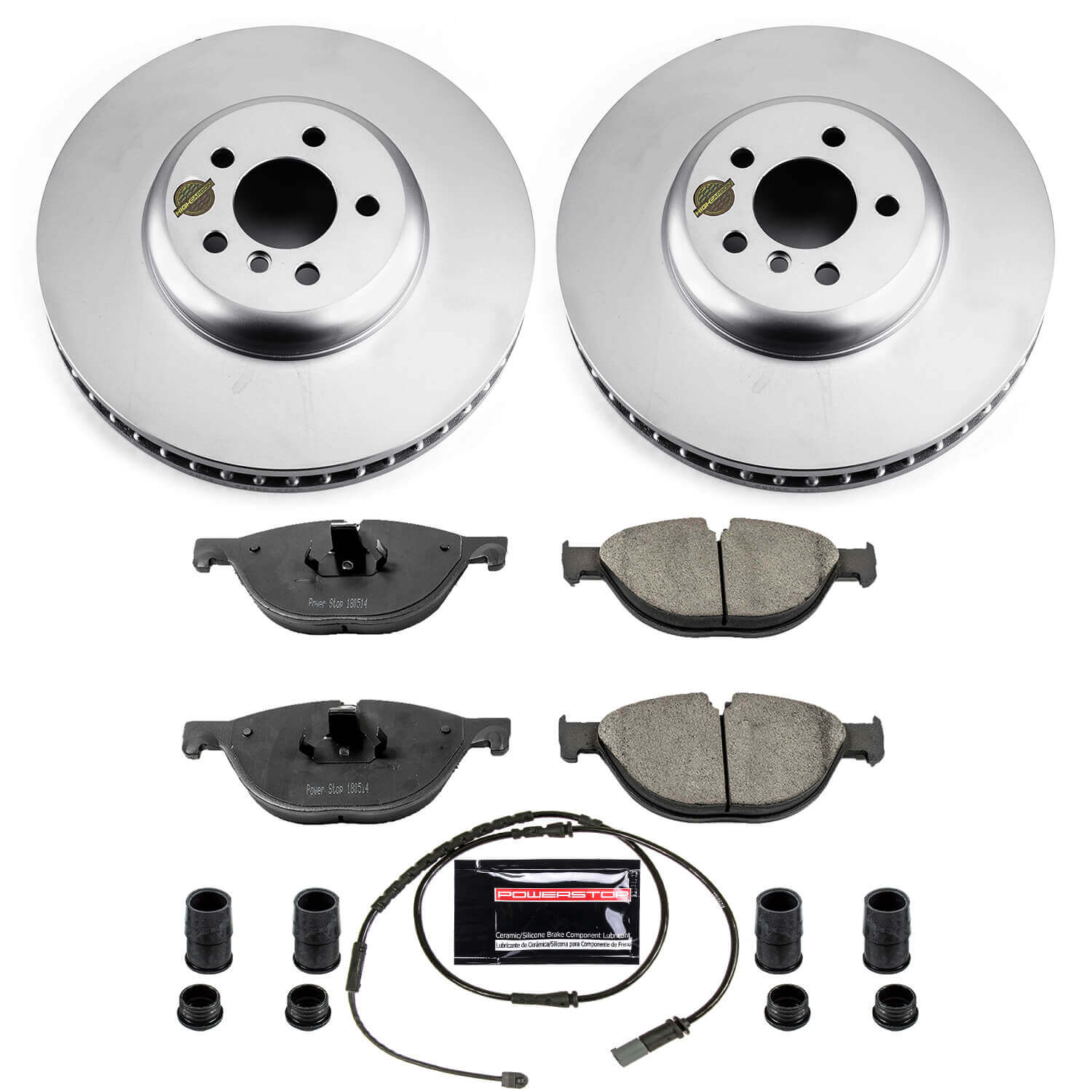 Power Stop CRK6414 Z23 Evolution Geomet Coated Front Pad And Rotor Kit for 2010-2015 BMW 550I GT product image