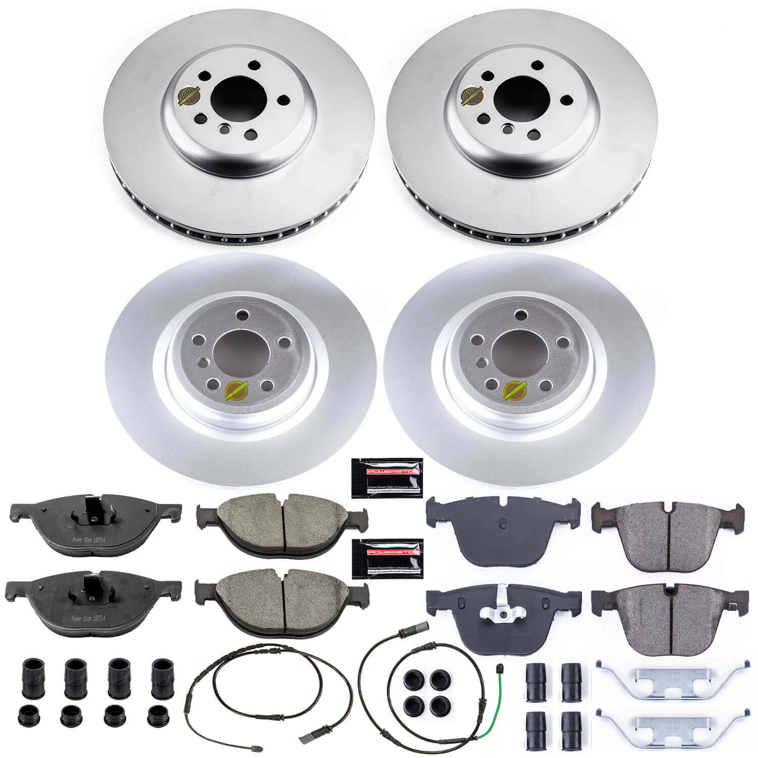 Power Stop CRK6415 Z23 Evolution Geomet Coated Front And Rear Pad And Rotor Kit for 2010-2015 BMW 550I GT product image