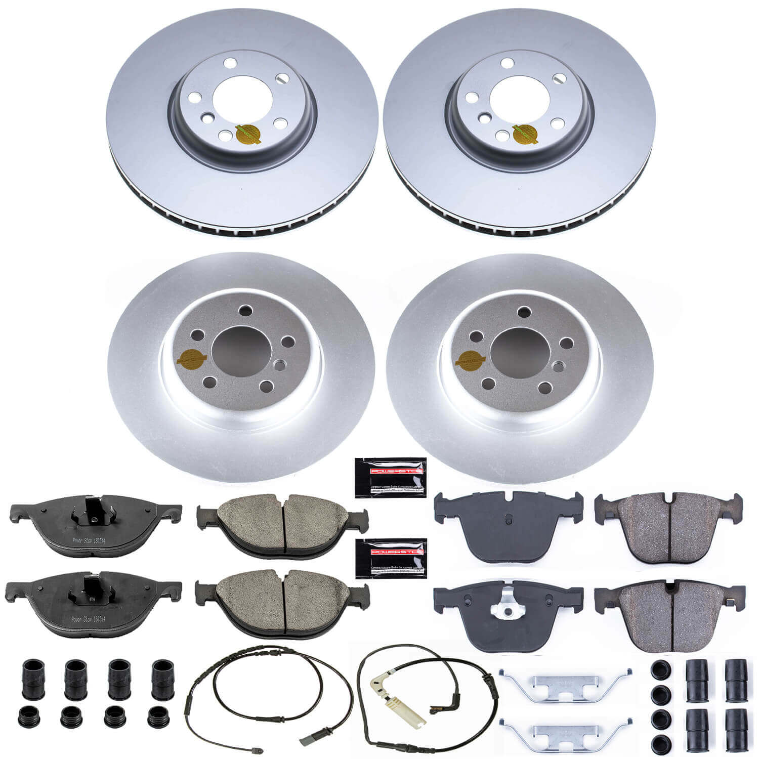 Power Stop CRK6421 Z23 Evolution Geomet Coated Front And Rear Pad And Rotor Kit for 2013-2015 BMW Activehybrid 7 product image