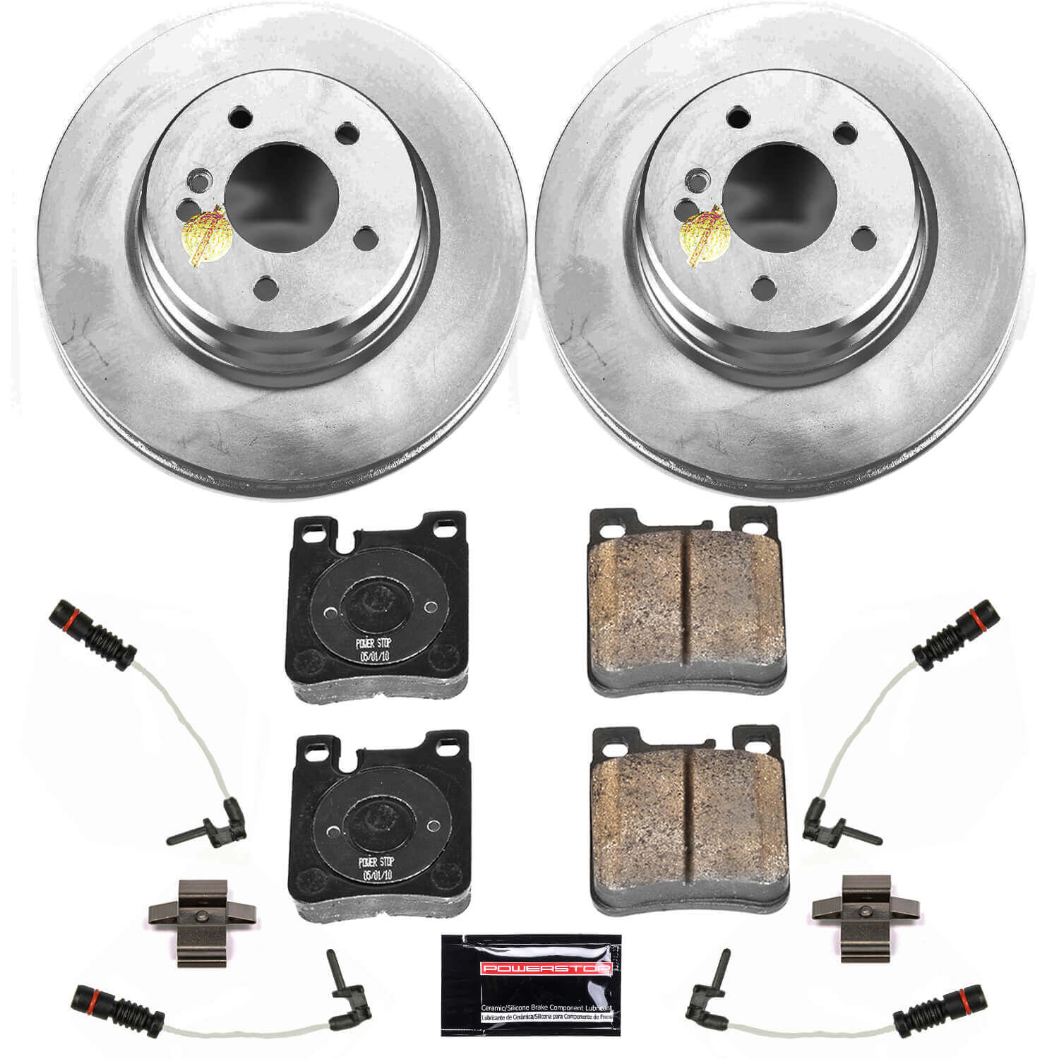 Power Stop CRK6472 Z23 Evolution Sport Rear Brake Kit for 1998-2000 Mercedes-Benz C43 AMG product image
