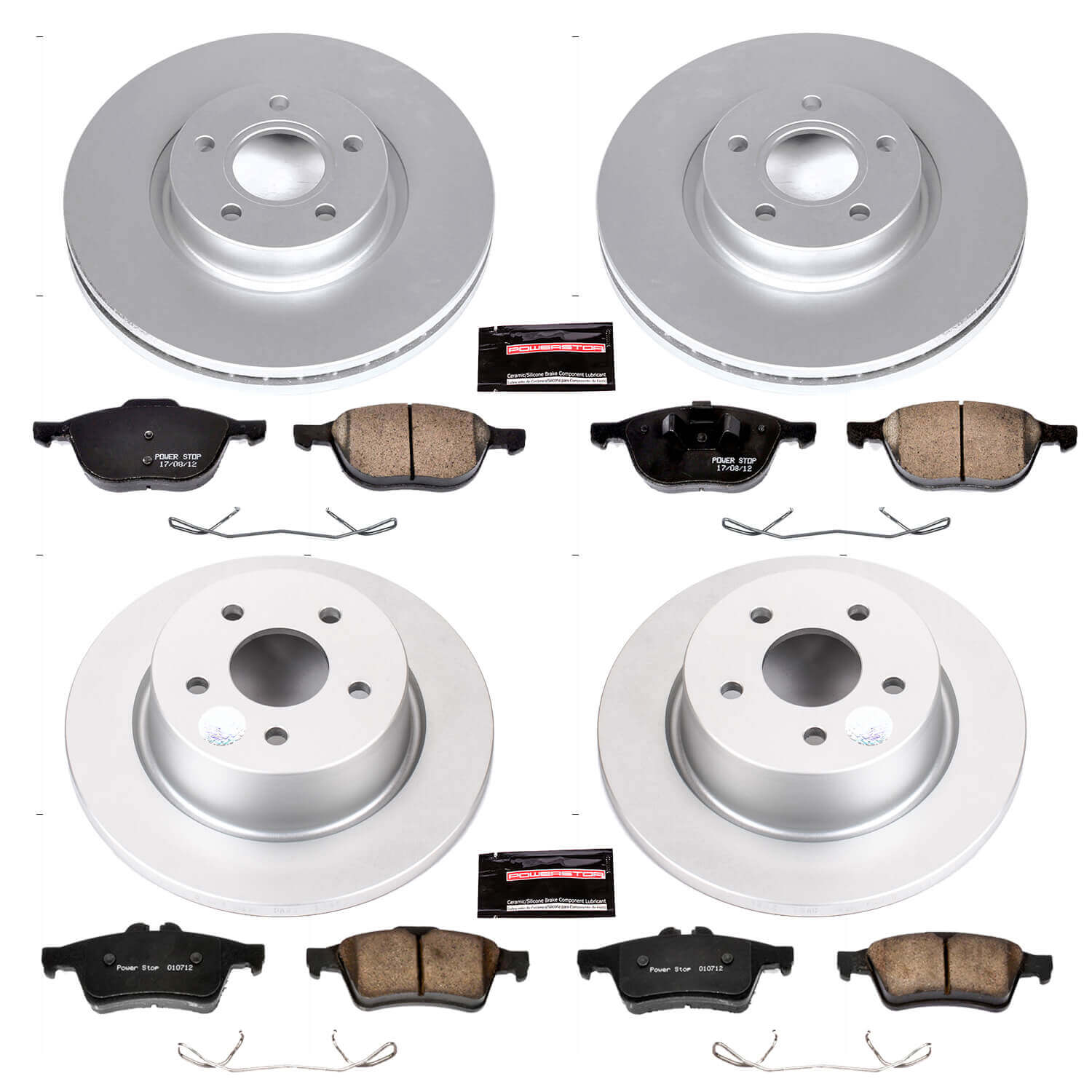Power Stop CRK6477 Z23 Evolution Sport Front And Rear Brake Kit for 2013-2016 Ford C-Max Energi SEL product image