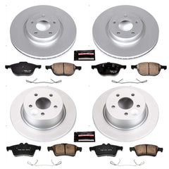 Power Stop CRK6477 Z23 Evolution Sport Front And Rear Brake Kit for 2013-2016 Ford C-Max Energi SEL product image