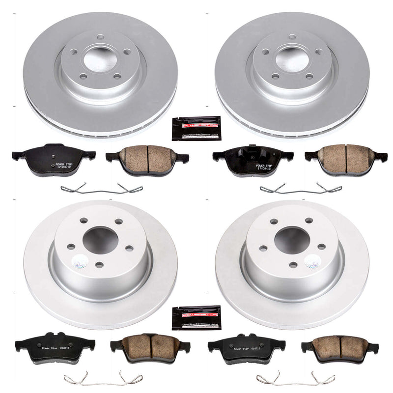 Power Stop CRK6477 Z23 Evolution Sport Front And Rear Brake Kit for 2013-2016 Ford C-Max Energi SEL product image