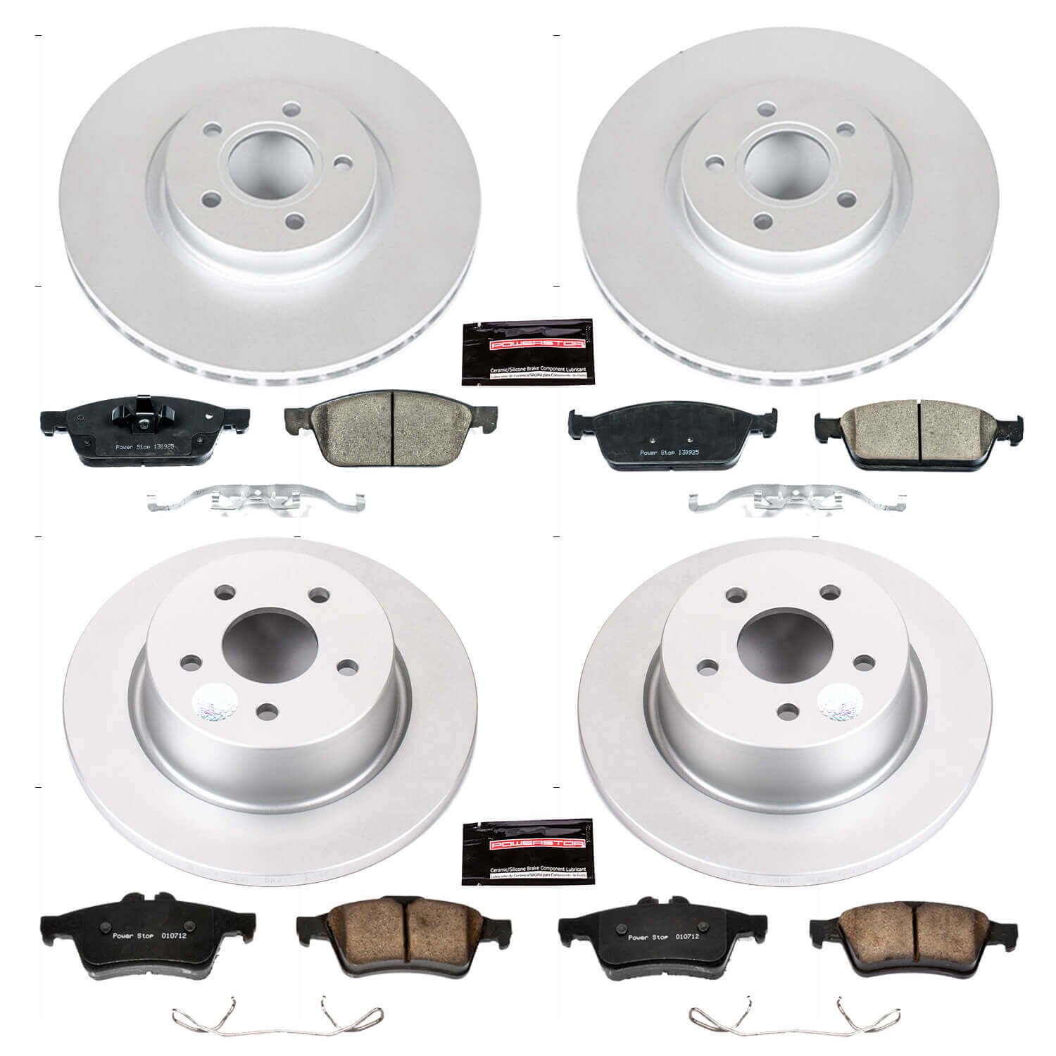 Power Stop CRK6478 Z23 Evolution Sport Front And Rear Brake Kit for 2013-2016 Ford Escape All Wheel Drive product image