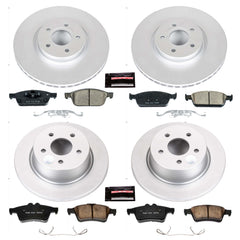 Power Stop CRK6478 Z23 Evolution Sport Front And Rear Brake Kit for 2013-2016 Ford Escape All Wheel Drive product image