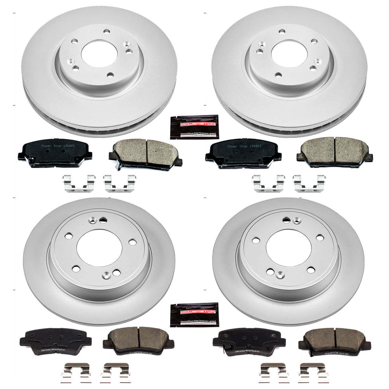 Power Stop CRK6485 Z17 Evolution Front And Rear Brake Kit for 2013-2015 Hyundai Veloster product image